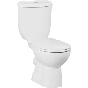 Toiletpot staand bws sedef met bidet achter aansluiting wit