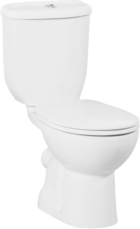 Toiletpot staand bws sedef achter aansluiting wit exclusief bril