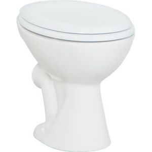 Creavit Staande Wc Onderpot Wit, Zonder Sproeier (Bidet), P-Trap