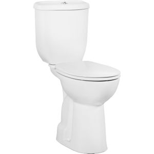 Toiletpot set staand bws mala verhoogd met bidet onder aansluiting wit (ao)