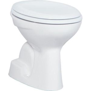 Toiletpot Staand Boss & Wessing Caro Met Bidet Onder Aansluiting Wit