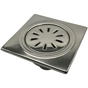 Boss & Wessing - Doucheput - RVS - 150x150mm - Onderuitlaat