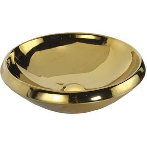 Opbouw waskom sapho minimal 45x13.6 cm keramiek goud