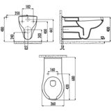 Creavit Hang-Wc Wit Mindervaliden