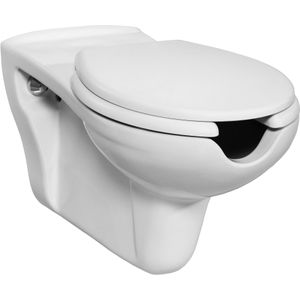 Hangtoilet mindervaliden bws keramiek 40x36 cm wit