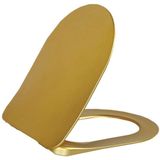 Creavit - Flat Wc-Zitting - Duroplast - Goud - Softclose - Quick Release