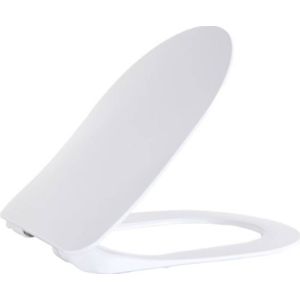 Creavit Flat Wc-Zitting - duroplast - softclose - quick release - Inox Scharnieren - Wit