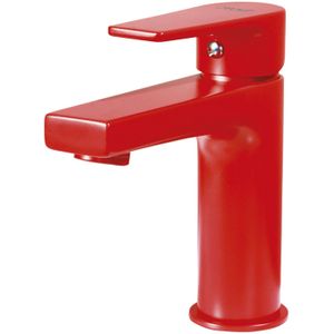 Creavit Sharp Wastafelkraan Rood