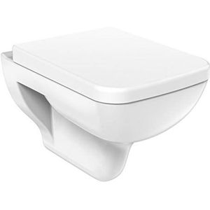 Wandtoilet BENE hangtoilet toilet 35,5x51 cm wit vierkant