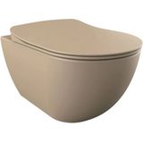 Wandcloset Bws Freedom met Bidet Mat Cappuccino (exclusief Zitting)