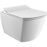 Wandcloset bws flat rim-off met bidet keramiek wit