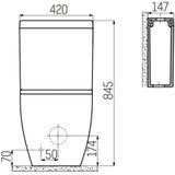 Toiletreservoir bws grande wit