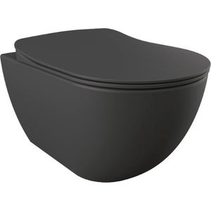 Boss & Wessing - Freedom - Toiletpot - Mat Antraciet - Keramiek