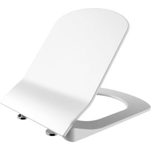 Closetzitting Boss & Wessing - Flat - Wit - Duroplast - Softclose