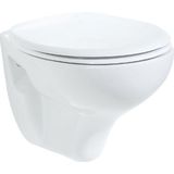 Wandcloset bws hugo met bidet keramiek wit (excl zitting)