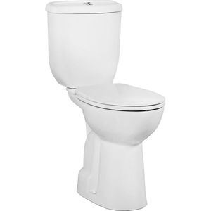 Boss & Wessing - Mala - Toiletpot Staand - Verhoogd Met Bidet Onder Aansluiting - Wit - Keramiek