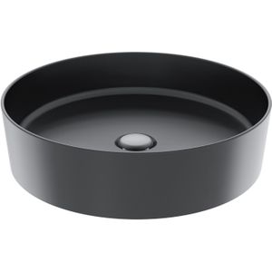 Waskom bws loop opbouw wastafel rond 45 cm mat antraciet