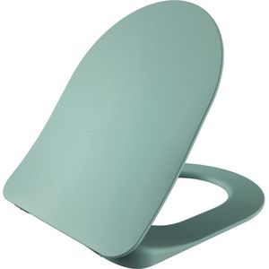Creavit Wc-Zitting - duroplast - softclose - quick release - Inox Scharnieren - Groen KC0903.01.2000E
