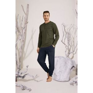 Heren Pyjama / Huispak Edgar / Legergroen / maat 3XL