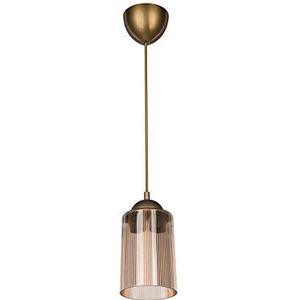 Homemania ASZ.1026 hanglamp optiek, honing/goud, 10,5 x 10,5 x 67 cm