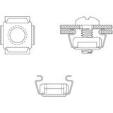 LogiLink - Bevestigingsset - Accessoires voor Serverkasten - Zwart - Zilver - 20-pack