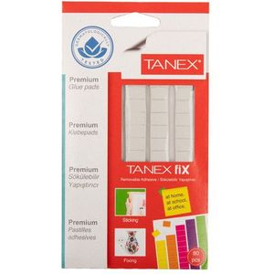 Tanex - Verwijderbare Kleefpads - Wit - 80 Stuks