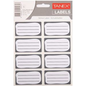 Tanex boeketiketten grijs (40 stuks)