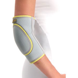 Morsa Elleboogbeschermer - Elleboogbrace met Padkussen - Elbow Sleeves - Ondersteuning en Bescherming van de Elleboog - Grijs - Universeel - M