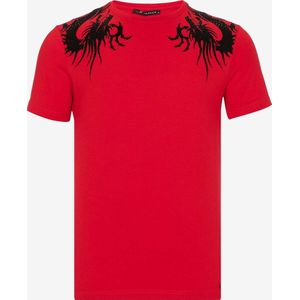 CIPO & BAXX Shirt 'Yakuza Dragon'  rood / zwart
