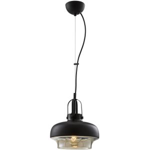 Avonni Hanglamp AV-5064-1BSY, kap metaal en glas