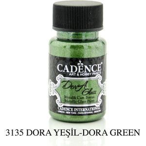 Cadence Dora Glas & Porselein verf Metallic Dora groen 01 013 3135 0050  50 ml