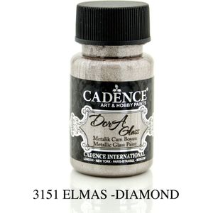Cadence Dora Metallic Glas Verf 50 ml Diamant