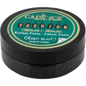 Cadence Fashion Textiel Metallic Relief Pasta 50 ml Zwart