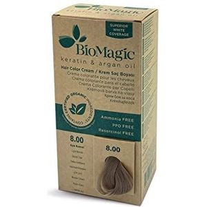 BioMagic - Haarverf - Lichtblond 8/00 - Natuurlijke Biologische Haarkleuring - Zonder Ammoniak