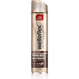 Wella Wellaflex Power Hold Form & Finish haarlak met extra sterke fixatie voor Natuurlijke Fixatie 250 ml