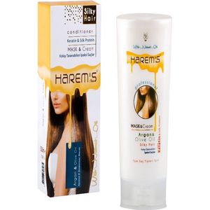 Harems Hair Mask & Cream 350 ml - Silky Hair - Keratin & Silk Protein