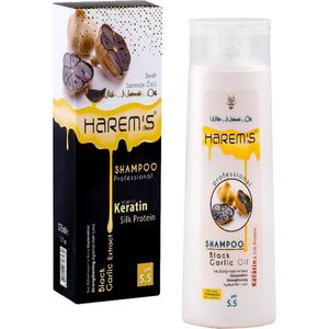 Harem's Professional Black and White Garlic Shampoo 350 ml - keratin - tyrosine - Arginin