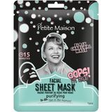 Gezichtsmaskers - Purifying Facial Sheet Mask - 3-pack - Houtskool