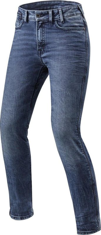 Rev'It! Victoria - Motorbroek - Zwart - Cordura-Denim - Stretch