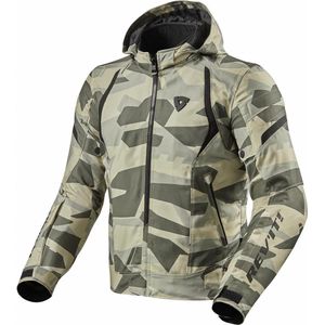 REV'IT! Flare 2 Camo Motorjas - Zwart Grijs - Lente/Herfst