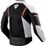 REV'IT! Jacket GT R Air 3 - Jas - Wit - Neon Rood - Materiaal