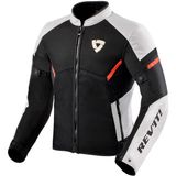 REV'IT! Jacket GT R Air 3 - Jas - Wit - Neon Rood - Materiaal