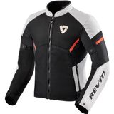REV'IT! Jacket GT R Air 3 - Jas - Wit - Neon Rood - Materiaal