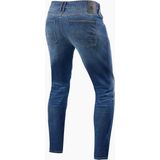 Rev'It! Carlin SK - Motorjeans - Medium Blauw - CORDURA DENIM