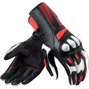 Revit Metis 2, handschoenen, Zwart/Neon-Rood/Wit, S