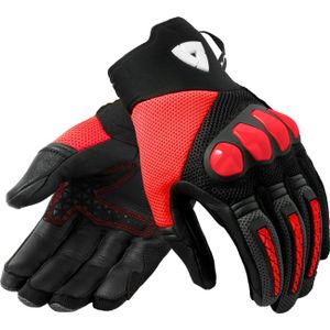 Rev'it! Gloves Speedart Air Black Neon Red 2XL - Maat 2XL - Handschoen