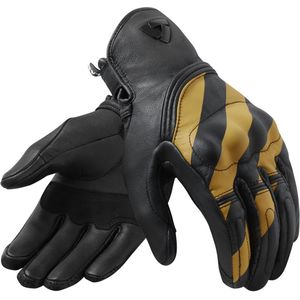 Revit Redhill, handschoenen, Zwart/Ocker Geel, 3XL