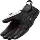Revit Dirt 4, handschoenen, zwart/lichtgrijs/rood, L