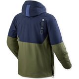 REV'IT! Photon - Motorjas - Donkerblauw Groen - Softshell