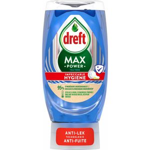 8x Dreft Max Power Afwasmiddel Extra Hygiëne 370 ml